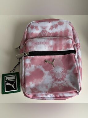 Puma Pink and White Tie-Dye Mini Backpack- New with tag